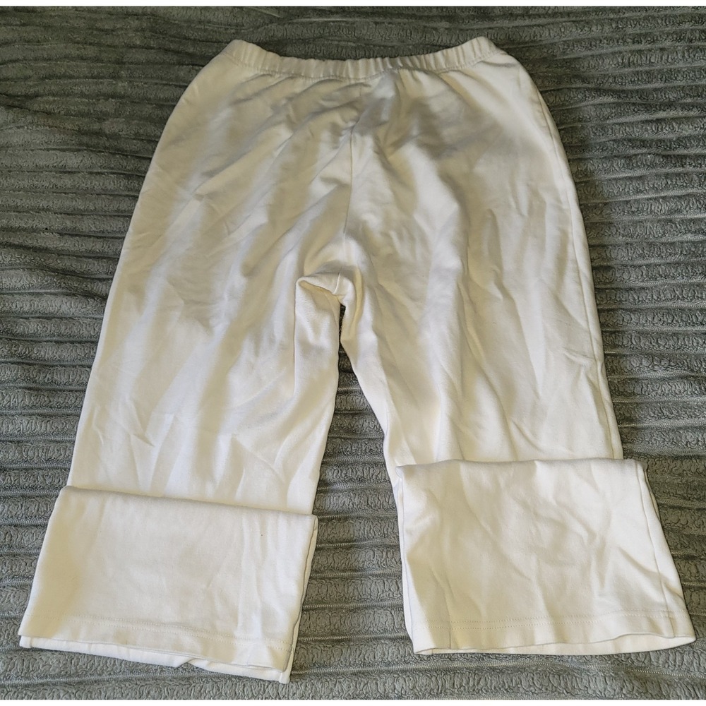 Bechamel Pants Women's Small Regular Pull On High‎ Rise Lightweight Cream Lounge - Picture 2 of 3
